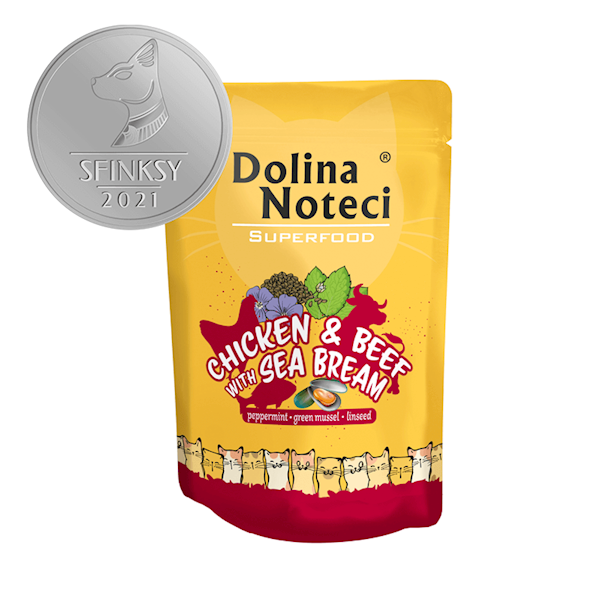 DN SuperFood Cat kurczak/ wołowina 85g