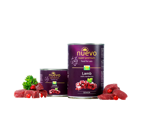 KK Nuevo Cat SENIOR jagnięcina/żurawina 200g
