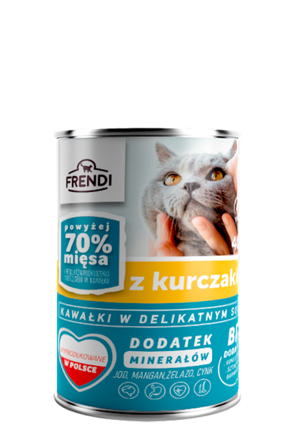 KK FRENDI Cat JUNIOR kurczak w sosie 400g