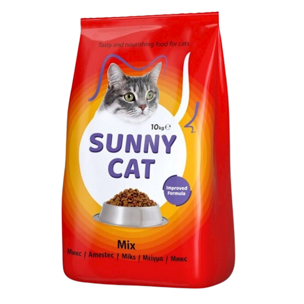 SUNNY CAT Mix mięsny drób / wątróbka 10 kg