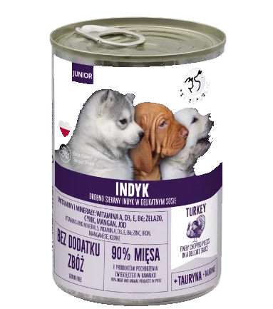 KP PetRepublic JUNIOR dla psa z indykiem 400g