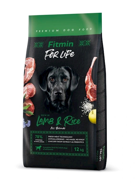 Fitmin dog FOR LIFE Adult Lamb & Rice 12 +2 kg