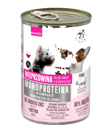 KP. Petrepublic Mono dla psów z wieprzowiną 400g