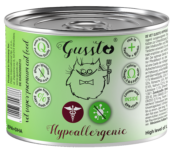 Kk. Gussto Cat HYPOALERGENIC 200G 
