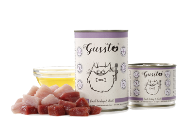 Kk. Gussto Cat Fresh Turkey & Duck 400g pakiet 6sz
