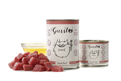 Kk. Gussto Cat Fresh Beef 200g pakiet 6szt 