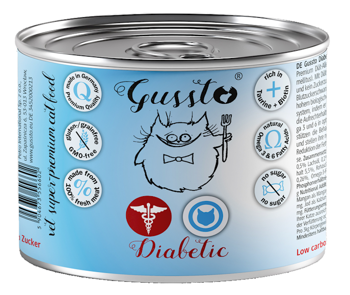 Kk. Gussto Cat Fresh Diabetic 200g pakiet 6szt 
