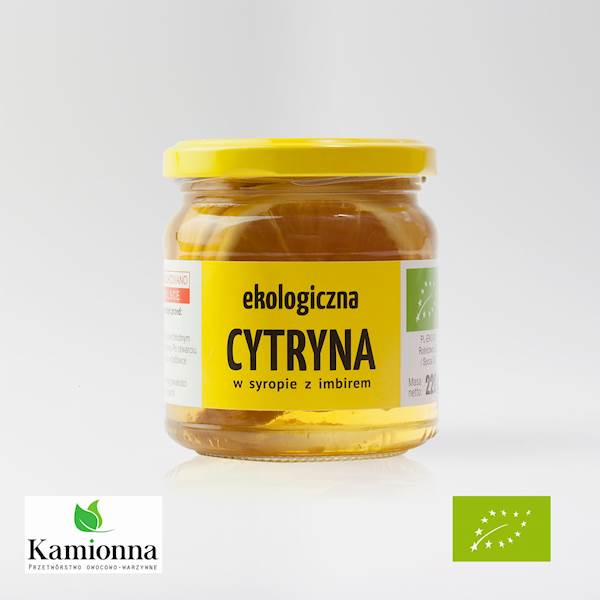 Ekologiczna cytryna w syropie z imbirem