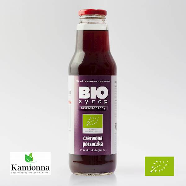 Bio syrop czerwona porzeczka 750 ml