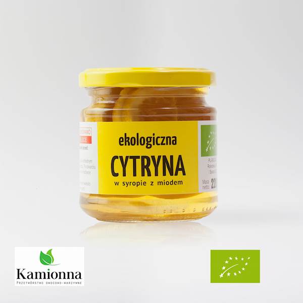 Ekologiczna cytryna w syropie z miodem