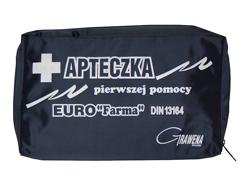 Apteczka Euro Farma DIN 13164 z ustnikiem saszetka granatowa