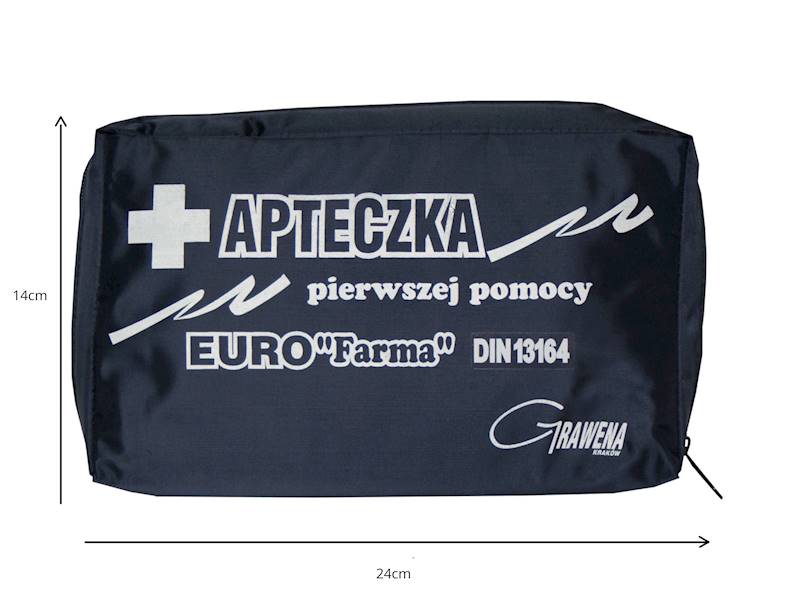Apteczka Euro Farma DIN 13164 z ustnikiem saszetka granatowa