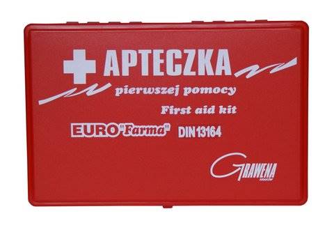 Apteczka Euro Farma DIN13164 z ust.- kas.czerwona