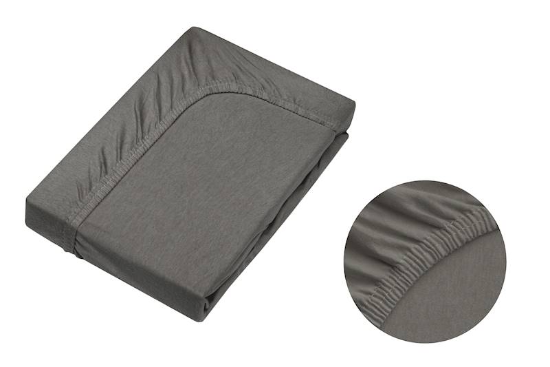 Prześcierdało MB Jersey 120x200+30cm c. szary