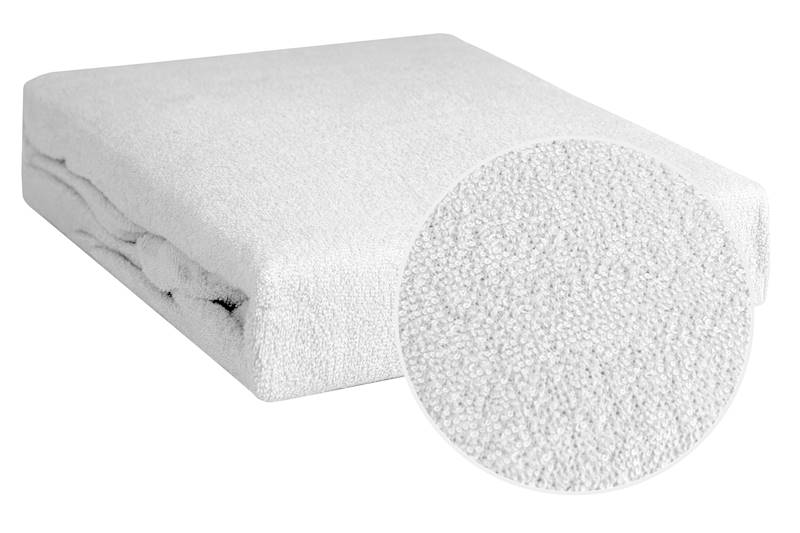 Prześcierdało MB Frotte 160x200+30cm biały