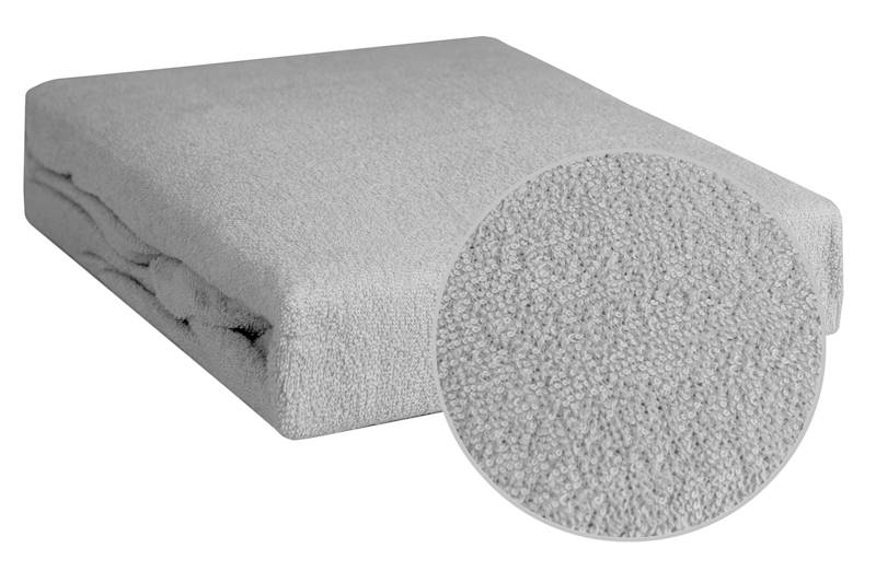 Prześcierdało MB Frotte 160x200+30cm j. szary