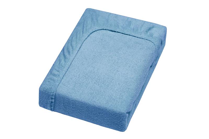 Prześcierdało MB Frotte 90x200+30cm j. niebieski