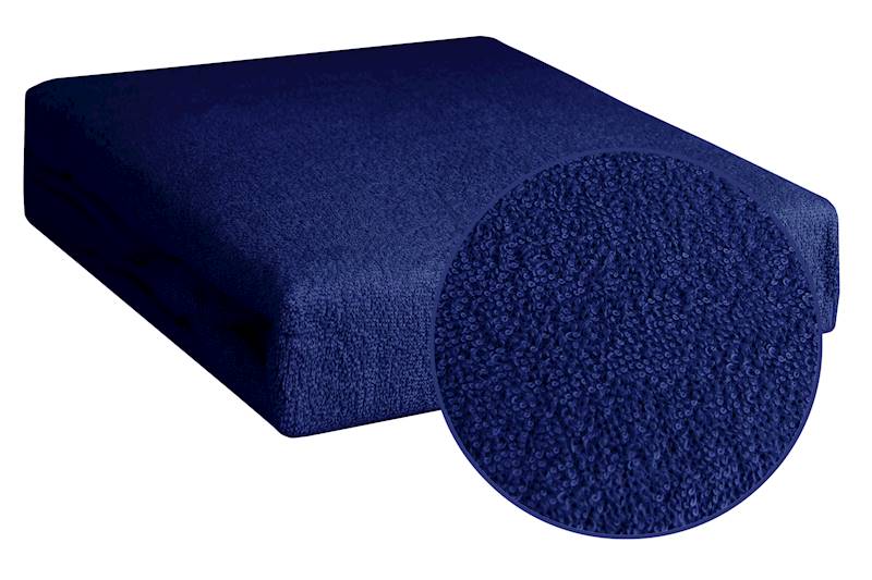 Prześcierdało MB Frotte 220x200+30cm granatowy