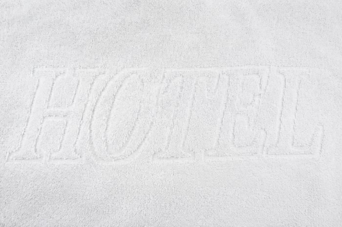 Ręcznik MB FORTE 30x50cm 500g napis HOTEL, biały