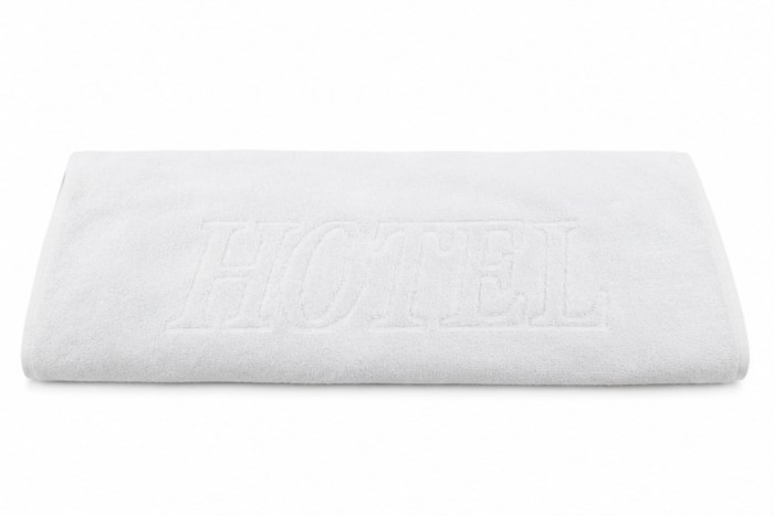Ręcznik MB FORTE 70x140cm 500g napis HOTEL, biały