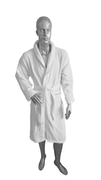 Szlafrok MB VELLUTO welur 350g, biały