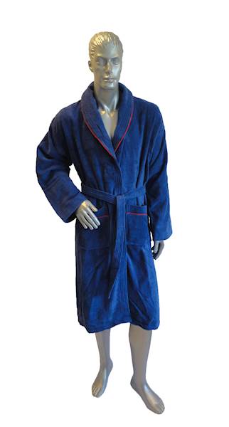 Szlafrok MB VELLUTO welur 350g, granatowy