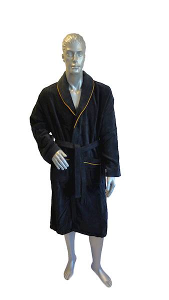 Szlafrok MB VELLUTO welur 350g, czarny