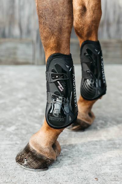 Kentucky Bamboo Tendon Boots Elastic przody-czarne
