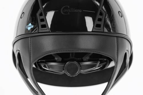 Kask jeździecki Eclipse Polo, lakierowany czarny, 