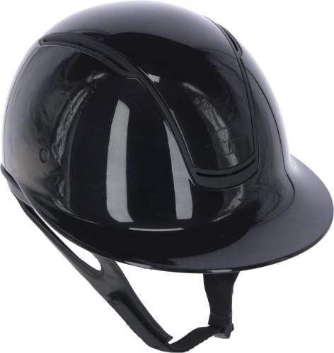 Kask jeździecki Eclipse Polo, lakierowany czarny, 