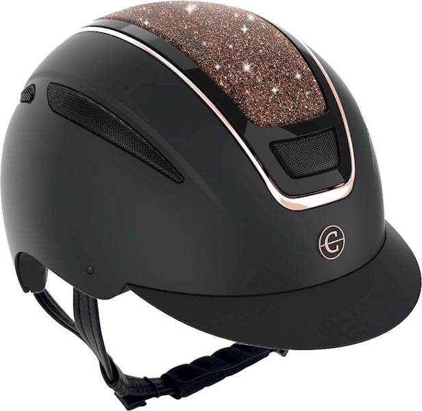 Kask jeździecki Elite, różowe złoto, 53-55 cm, ...