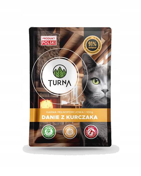 TURNA danie z kurczaka 100g kot