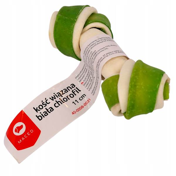 Kość wiązana biała chlorofil 11cm  