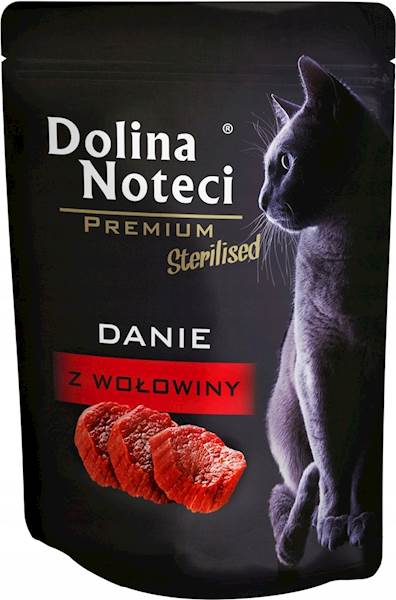 Danie z wołowiny 85g kot sterylizowany