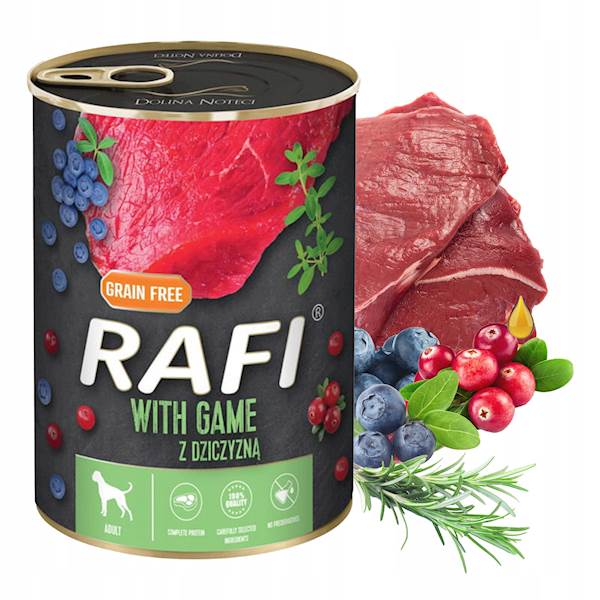 Rafi d/psa dziczyzna 400g