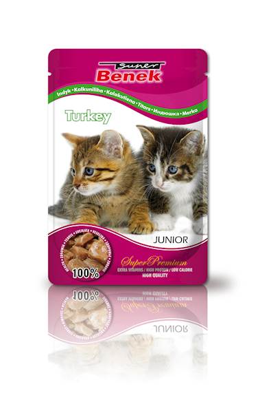 Benek Junior saszetka kot indyk 100g