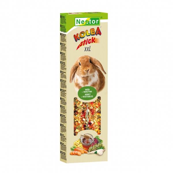 Kolba XXL Gryzoń Duży Miód-Warzywa