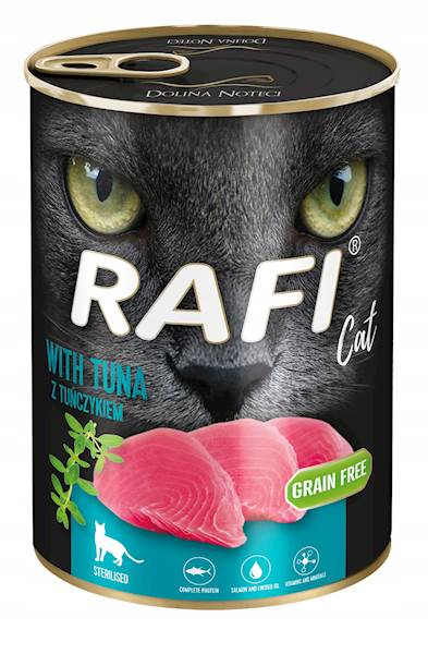 Rafi kot sterylizowany z tuńczykiem 400g
