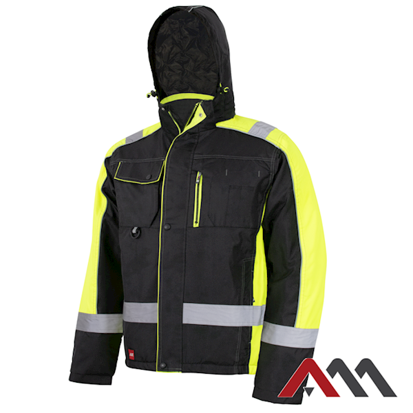Kurtka ocieplana classwork black/yellow