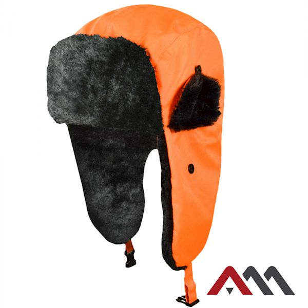 Czapka uszanka Flash orange