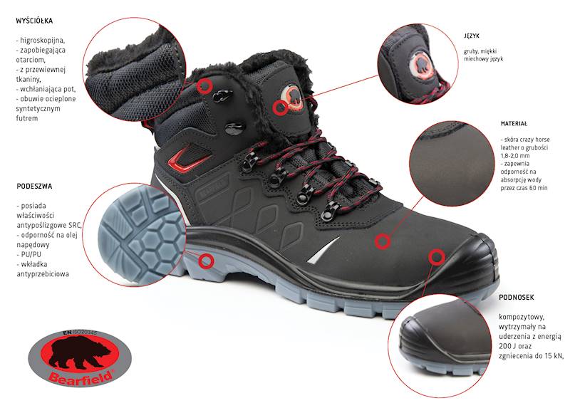 Trzewik ocieplane K14 S3 SRC rozmiar 36