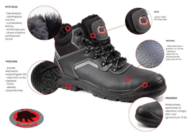 Trzewik ocieplany R02 S3 SRC rozmiar 46