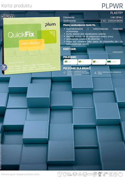 Plastry wodoodporne Quick Fix 45 sztuk