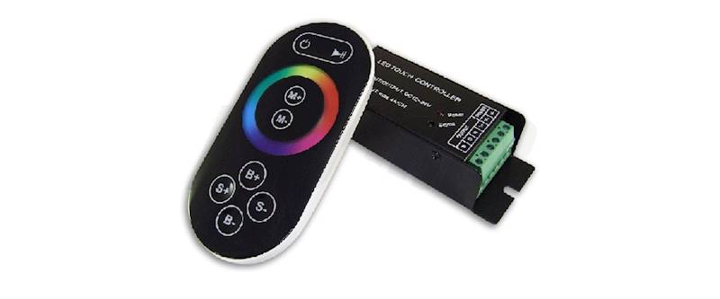 Kontroler LED RGB RF 18A + pilot dotykowy