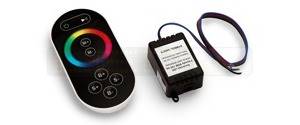 Kontroler LED RGB RF 6A + pilot dotykowy (czarny)