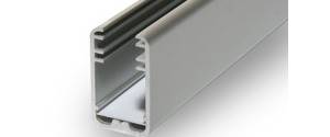 PROFIL ALUMINIOWY LED DO MONTAŻU Z SZYBĄ 8mm 2M
