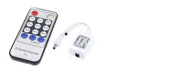 Dimmer LED IR 6A 72W + PILOT