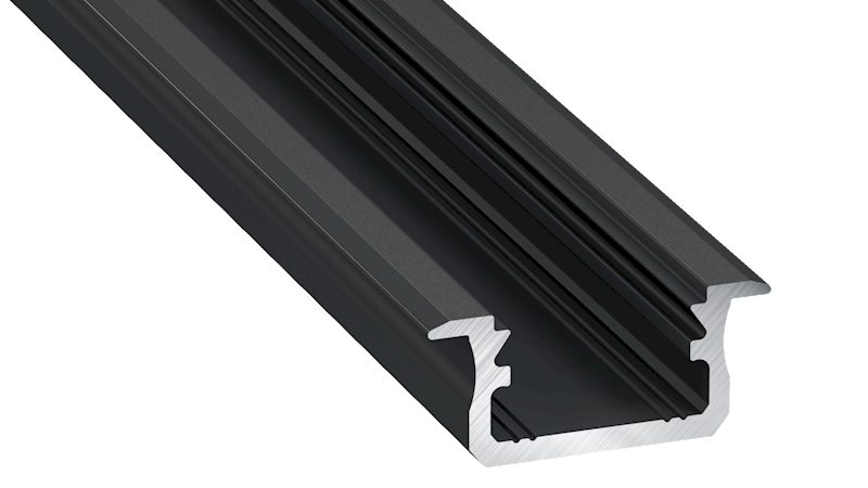 Profil aluminiowy czarny TYP B (1m,2m,3m)
