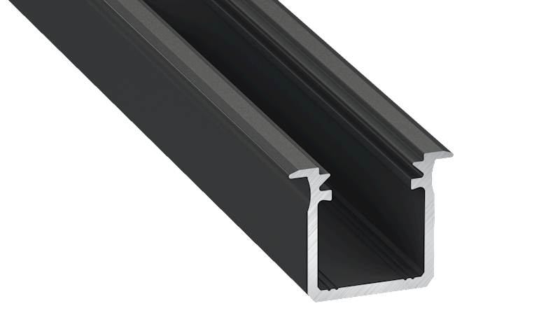 Profil aluminiowy czarny TYP G (1m,2m,3m)