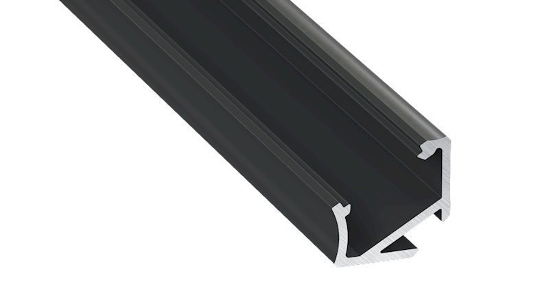 Profil aluminiowy czarny TYP H (1m,2m,3m)